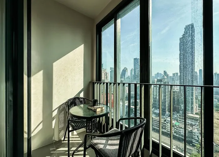 Upscale Skyview 1br - Ultra Fast Wifi - Chitlom Апартаменты